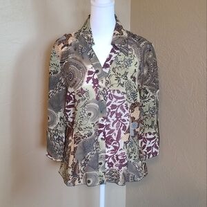 2 For $10 Women's Tribal Multicolor Patterned Top 10